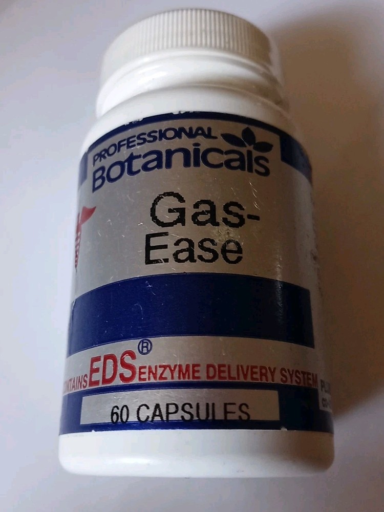 Vintage Expired Gas‑Ease Supplement UNOPENED Professional Botanicals Retro