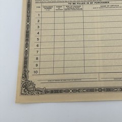 Vintage 1926 Treasury Department Opium Coca Leaves Order Form Philadelphia PA