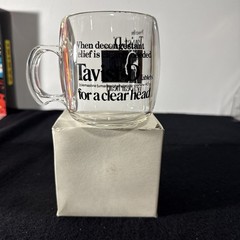 Tavist-D Acrylic Clear MUG Advertising Pharmaceutical Decongestant Tablets