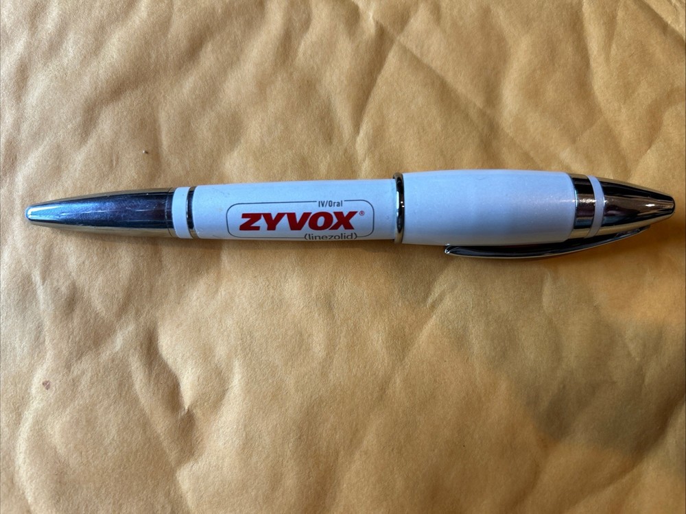 Drug Rep ZYVOX Collectible Heavy Metal Pen RARE