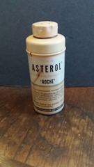 Vintage Roche ASTEROL Medicine Tin Nutley NJ