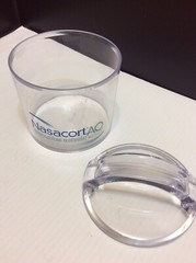 Drug Rep NASACORT AQ Medical Collectible Clear Acrylic Storage Container RARE