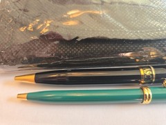 NORVASC Metal Pens + Tote Bag Pharmaceutical Promo RARE Medical – Pens Write!