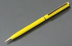 Rare Thin Yellow Colazal Metal PEN Drug Rep Pharmaceutical Promo Advertising