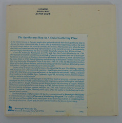 Burroughs Wellcome Blue & White Ceramic Pharmacy Pill Tile Social Place 1992 #23