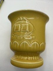 VIntage Ceramic RX Mortar Pharmacy USP Secundum Artem 150 Anniversary Faternity