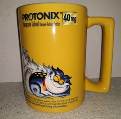 Protonix Injection IV Red Monster 2 Sided Pharmaceutical Medical Coffee Mug
