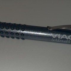 Pfizer Viagra Promotional Pen. Rare Blue/Grey Body Color With Grips