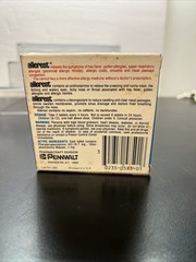 RARE vintage 1980s ALLEREST allergy medicine Empty BOX pharmaceutical medical E2