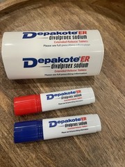 Depakote ER Divalproex Sodium Promotional Collectible Pen Set & Container