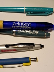 Pharmaceutical Pens Drug Rep Lot of 36 Symbyax, Lodine, Centrax, Claritin & More