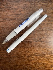 2 Two Zoloft Pfizer Medical Drug Rep Pharmaceutical Pens Used White Blue