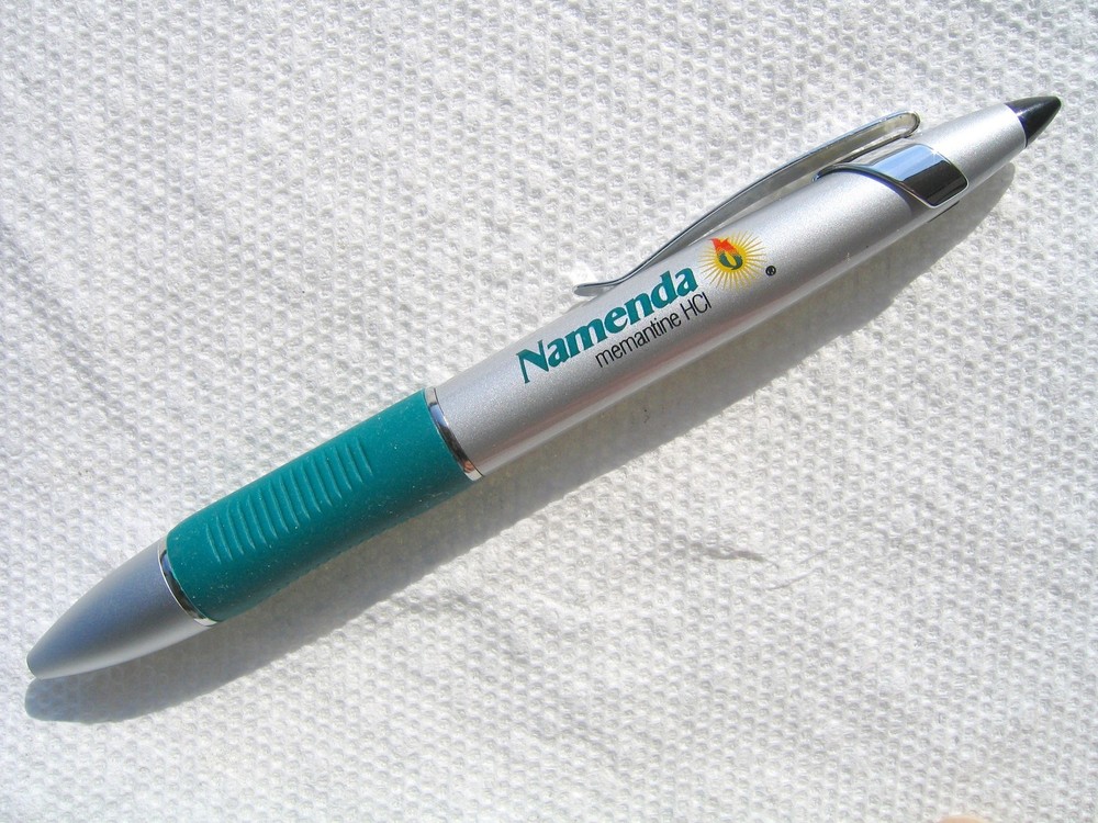 Drug rep pens NAMENDA Heavy Metal Stylus Rare Pen