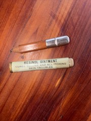 Very Rare Resinol Ointment, Skin Health Advertisement, Shaving Stick, USA Pencil