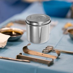 Stainless Steel Storage Jar, Gauze Dressing Unguent Holder 3.54 Inch, Profess…