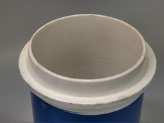 Blue and White Antique Apothecary Poison Jars