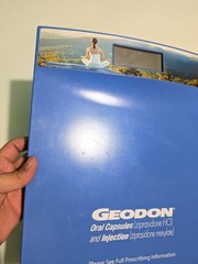 Geodon Prescription Weight Scale Pharmaceutical Promotion Advertisement