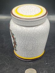 Vintage Apothecary Jar Herr Keramik „Unct Zinci“. Germany *READ *