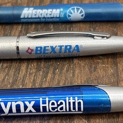 Lot 6 Pharmaceutical Drug Rep Pens Medical, Collectibles, Heavy Metal, Plastic