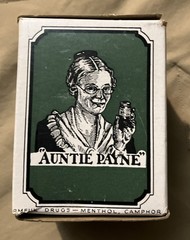 Vintage Williams’ Anti-Pahn Ointment In Original Box With Paper Insert Full Jar