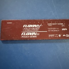 Faded Worn Floxin Ofloxacin Brown Pharmaceutical Drug Ruler