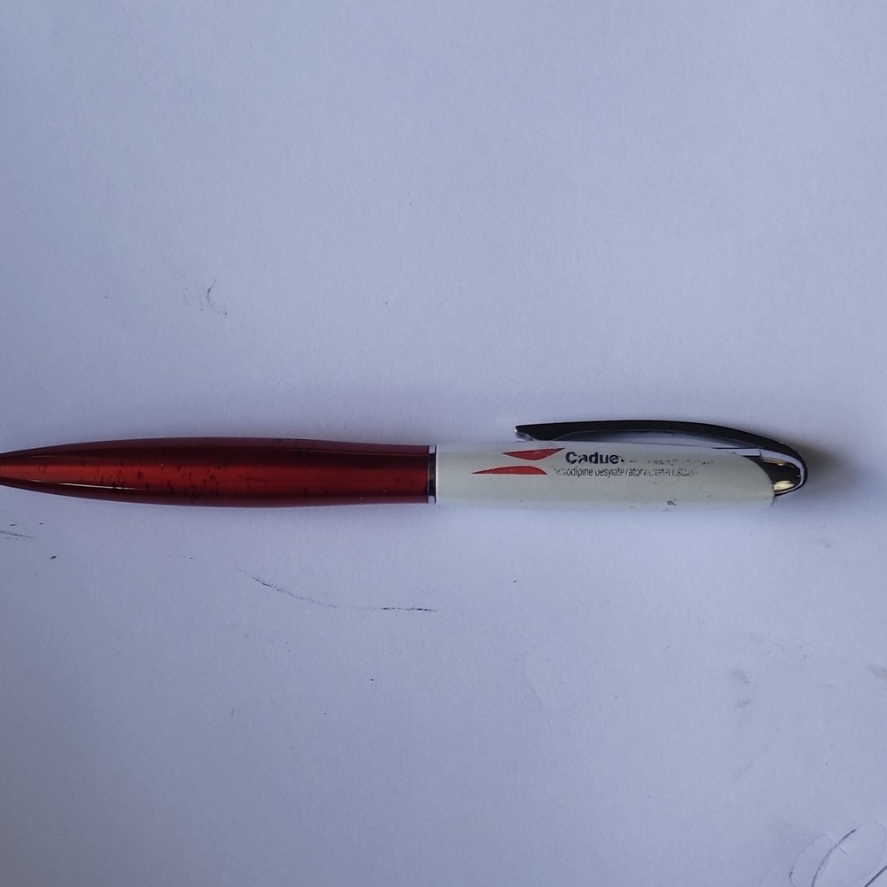 Caduet Amlodipine Besylate/Atorvastatin Calcium Drug Rep Pen Red/White