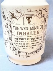 Eli Lilly Westminster Inhaler Ceramic Apothecary Jar Cork Nonfunctional