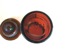 PANCREATINUM, Vintage Glass Apothecary Pharmacy Brown Jar, 100 ml, Cap