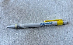 Zyrtec-Neon Yellow Pen-Pharmaceutical Drug Rep Collectible