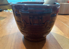 Schering 28th Edition Ceramic Mortar and Pestle „APhA“ from 1990
