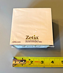 Rx Zetia Notepad Prescription Merck Drug Pharmacy Promo Memo Pad 3 3/8″ NEW