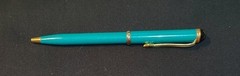 Pharmaceutical Drug Rep Promo Pen Norvasc, Very Heavy Metal Pen, RARE Green Pen