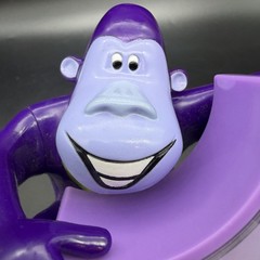 Zyrtec Pharmaceutical Advertising Alarm Clock With Purple Gorilla~ Works Good~
