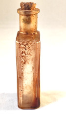 TERPENTIN OIL,Glass Apothecary Clear Jar, Dr. Schoenfeld-Duseldorf, 50ml, 1930’s