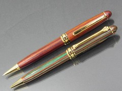 Stained Wooden Voltaren & Estraderm PENCIL & PEN Drug Rep Pharmaceutical RARE