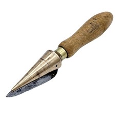 Apothecary Cork Borer Sharpener Copper Wooden Handle Chemist Moonshiners VTG 8″