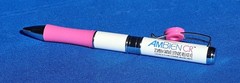 New AMBIEN CR Drug Rep Heavy Metal Slider Collectible Pharmaceutical Pen *RARE*
