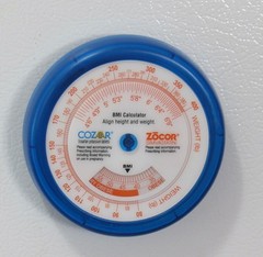 Cozaar Zocor Magnetic BMI Calculator Drug Rep Pharmaceutical Promo Advertising