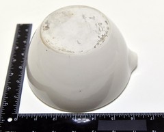 LARGE COORS 522-4 MORTAR AND PESTLE WHITE CERAMIC