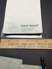 1966 Vtg Advertising Upjohn Dr Script Desk Pad Medrol Medicine Pharmaceuticals