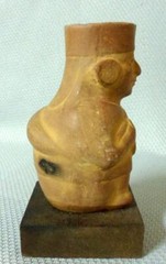 Tinactin Drug Rep Mochica Medicine Man Peru Red ware Clay Figure