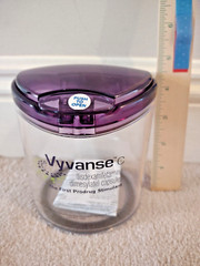 Vyvanse Multipurpose Plastic Jar Pharmaceutical Repr Collectibles