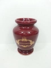Vintage Eli Lilly Apothecary Jar Lactucarium Red Ceramic Gold Decal replacement