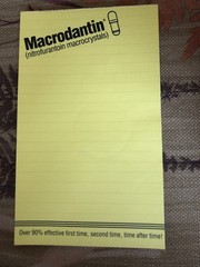 Vintage Drug Rep Pharmaceutical Promo Medical Ad Tablet – New – Macrodantin –