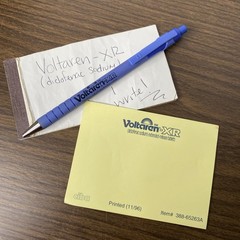 VTG Pharmaceutical Advertising VOLTAREN-XR PAPERMATE Pen & Pad RX Rep WRITES