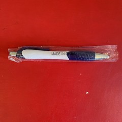 Drug Rep LANTUS Insulin Glargine Collectible Metal Pen RARE Blue And White