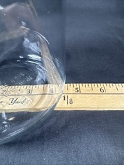 ✨RARE Drug Rep Humulin Clear Glass Canister Jar Pharmaceutical Container Holder✨