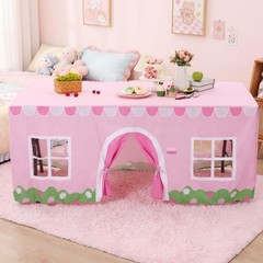 Oudain 10ft x 7.5ft Large Tablecloth Playhouse for Kid Table Fort Cover Table…