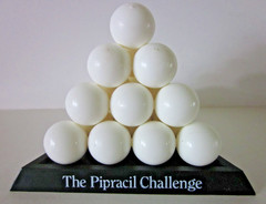 Vtg Medical Advertising Puzzle Stacking Balls Pyramid 1986 Pipracil Challenge
