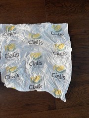 Cialis Promo Tissue Paper Lot Of 2 Pharmaceutical Rep Advertising HTF